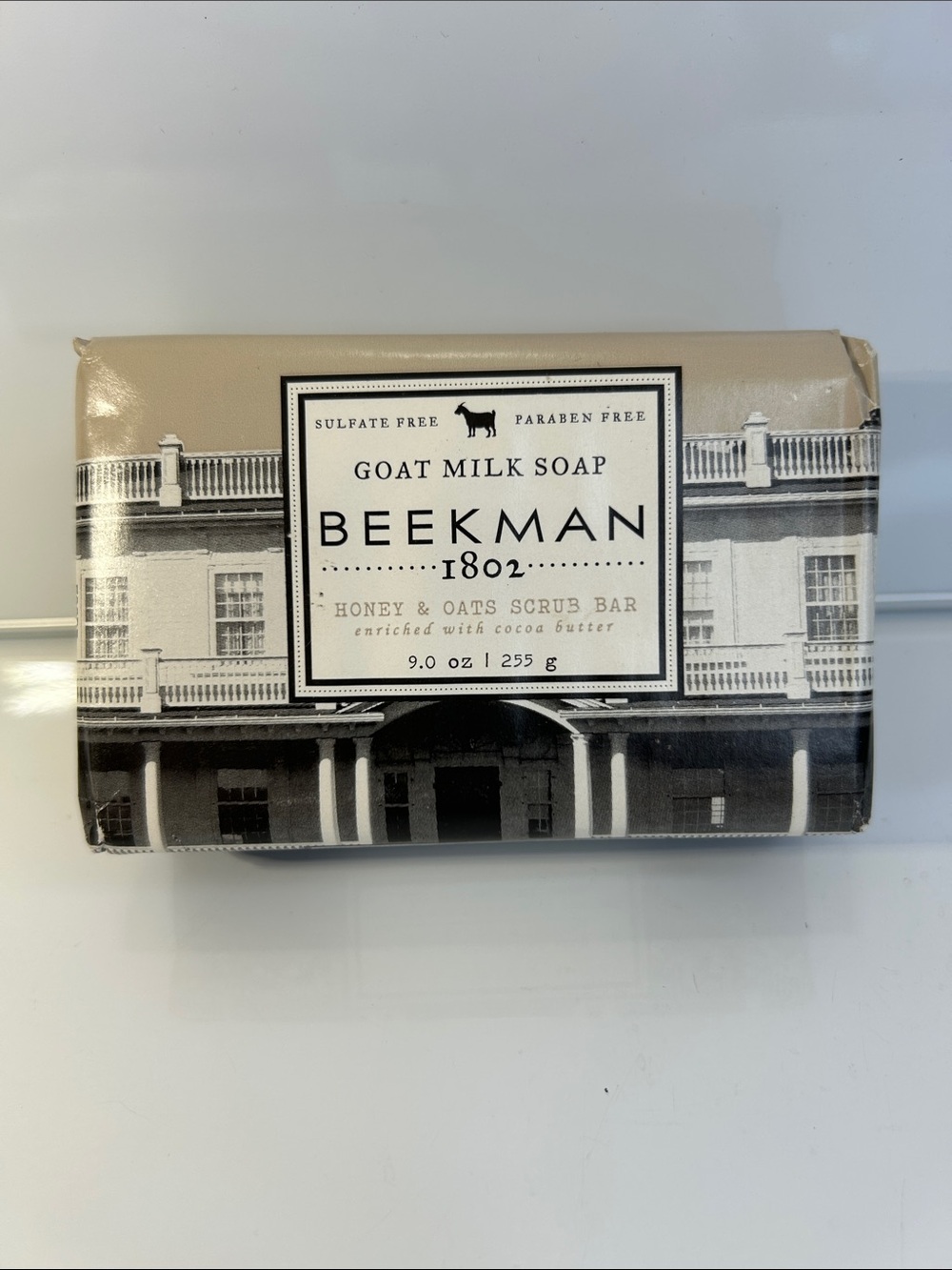Beckman 1802 Goat Milk Honey & Oats Scrub Bar With Cocoa Butter Soap Set Of Two